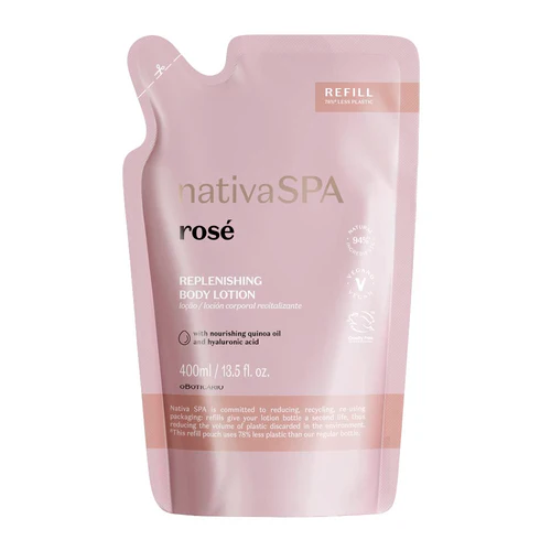 Nativa Spa Rosé Loción Hidratante Recarga, 400ml