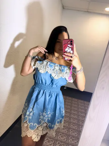 Vestido corto tejano 