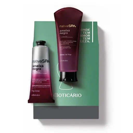 Kit para el Día de la Madre con cuidado de manos Nativa SPA Ameixa Negra